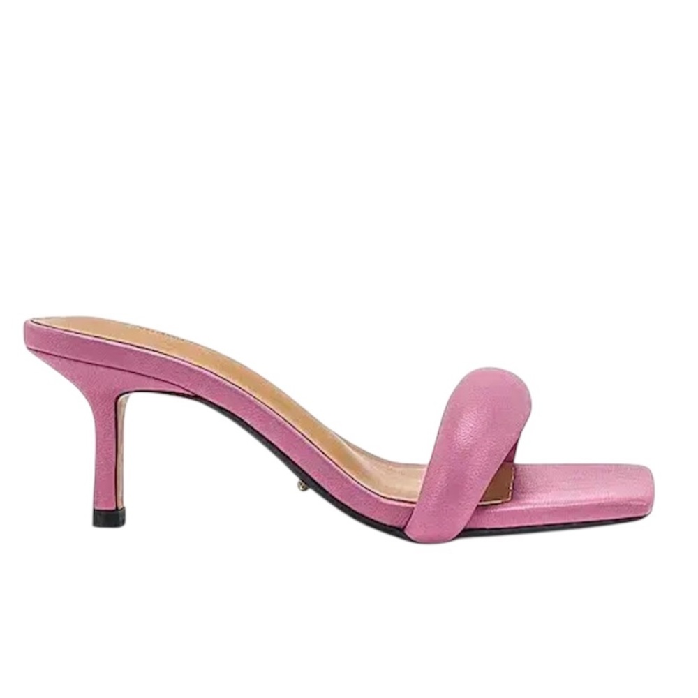 Tony Bianco Mauve Padded Strap Kitten Heel Mule